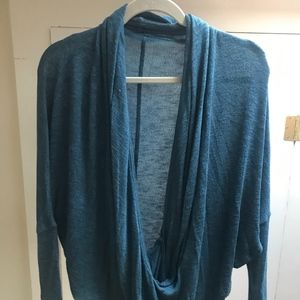 Free People XS Reversible Blue Sweater